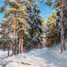 Схема вышивки «пейзаж»