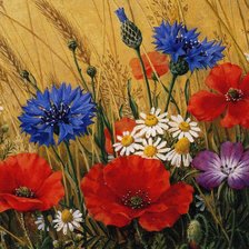 Схема вышивки «Полевые цветы»
