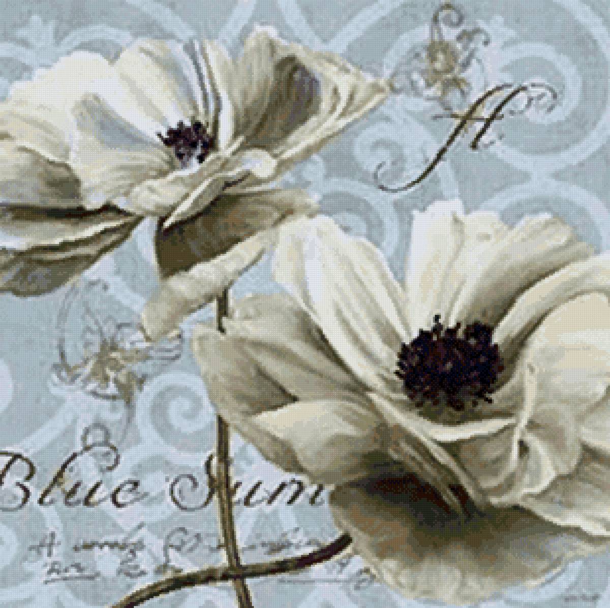 Винтаж - цветы, винтаж, иллюстрация - предпросмотр