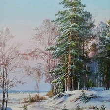 Схема вышивки «Сосны»