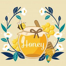 Схема вышивки «Мед»