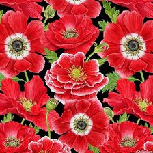 Схема вышивки «Красные маки»