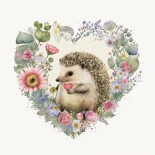 Схема вышивки «Ежик»