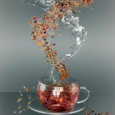 Схема вышивки «,чашка чая,,»