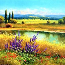 Схема вышивки «знойное лето»