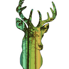 Схема вышивки «Олень»