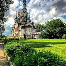 Схема вышивки «храм»