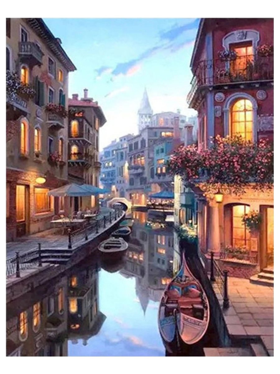 Улочка Венеции - городские улицы, венеция, река - оригинал