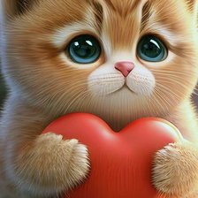 Схема вышивки «Котик»