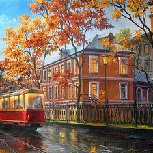 Схема вышивки «Старый город»