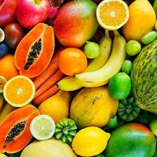 Схема вышивки «Фрукты»