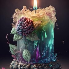 Схема вышивки «Свеча.»