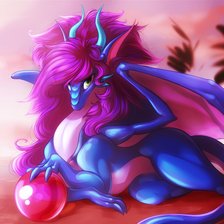 Схема вышивки «Драконица1»