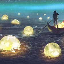 Схема вышивки «Упавшие звезды гамма»