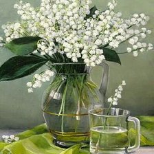 Схема вышивки «Ландыши»