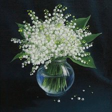 Схема вышивки «Букет ландышей»