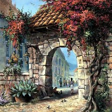 Схема вышивки «Арка»