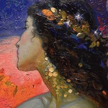 Схема вышивки «Дева уменьшенная»