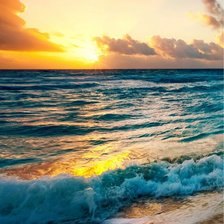 Схема вышивки «Закат на море»