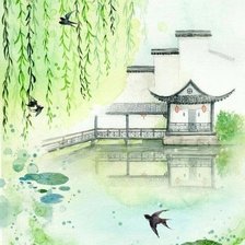 Схема вышивки «Япония»