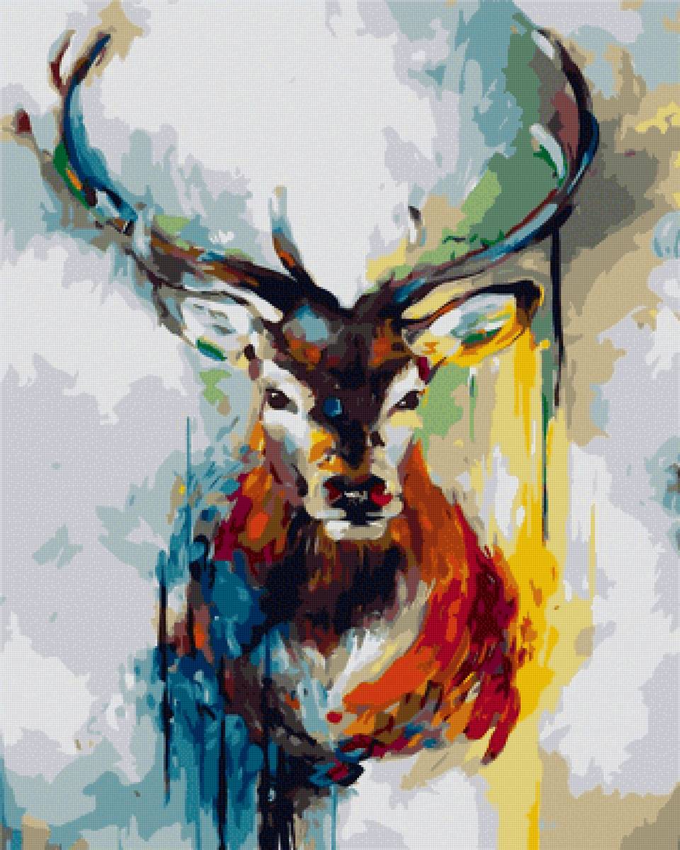 Благородный олень - художники - предпросмотр