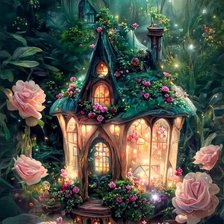 Схема вышивки «Сказочный дом»