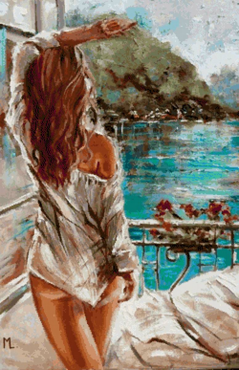 Девушка у окна - девушка - предпросмотр