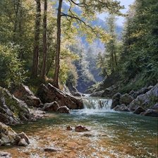 Схема вышивки «Куртжипское ущелье»