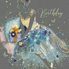 Схема вышивки «С Днём рождения»