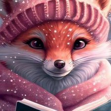 Схема вышивки «Умный лис»