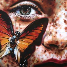 Схема вышивки «бабочка»