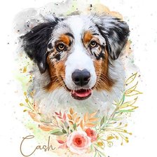 Схема вышивки «Watercolor Pet»
