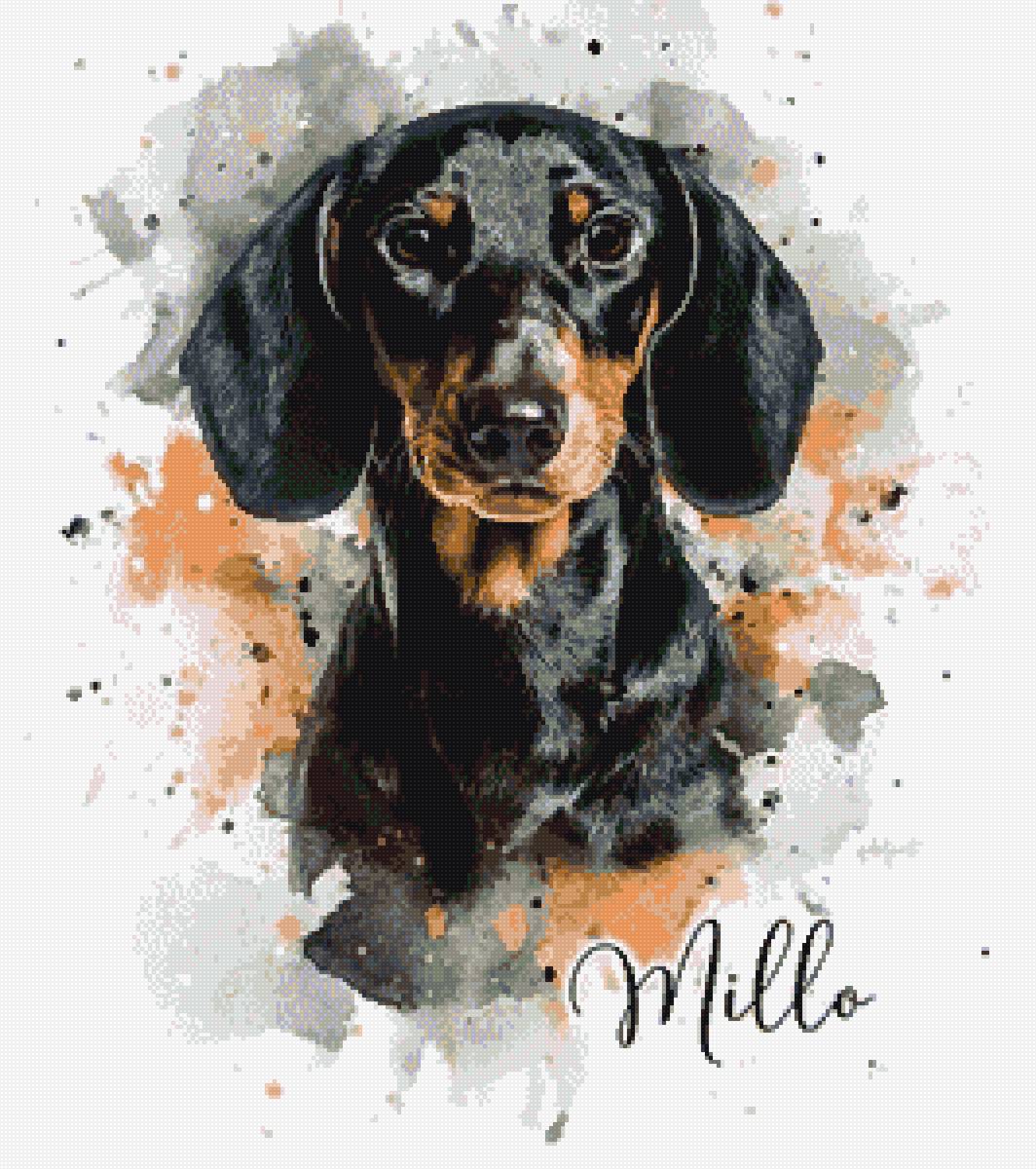 Watercolor Pet - рисунок, собака, акварель - предпросмотр