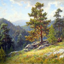 Схема вышивки «Горный пейзаж»