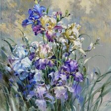 Схема вышивки «Ирисы»
