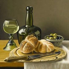 Схема вышивки «Натюрморт с оливками»