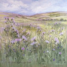 Схема вышивки «Сиреневая даль»