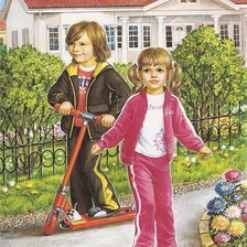 Схема вышивки «Дети»