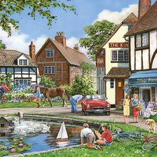 Схема вышивки «У пруда»