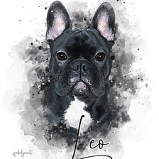 Схема вышивки «Watercolor Pet»