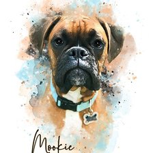 Схема вышивки «Watercolor Pet»