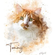 Схема вышивки «Watercolor Pet»