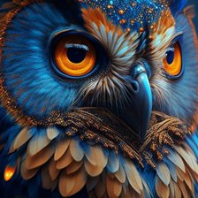 Схема вышивки «Сова»