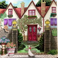 Схема вышивки «CASA»