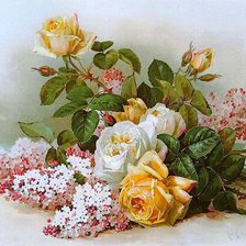 Схема вышивки «Букет цветов»