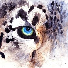 Схема вышивки «Барс следит»