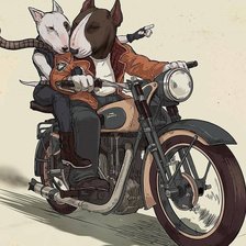 Схема вышивки «бультерьер»