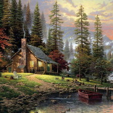 Схема вышивки «Пейзаж. Природа»