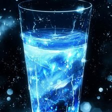 Схема вышивки «Стакан воды.»