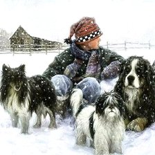 Схема вышивки «Роберт Дункан зимние картины»